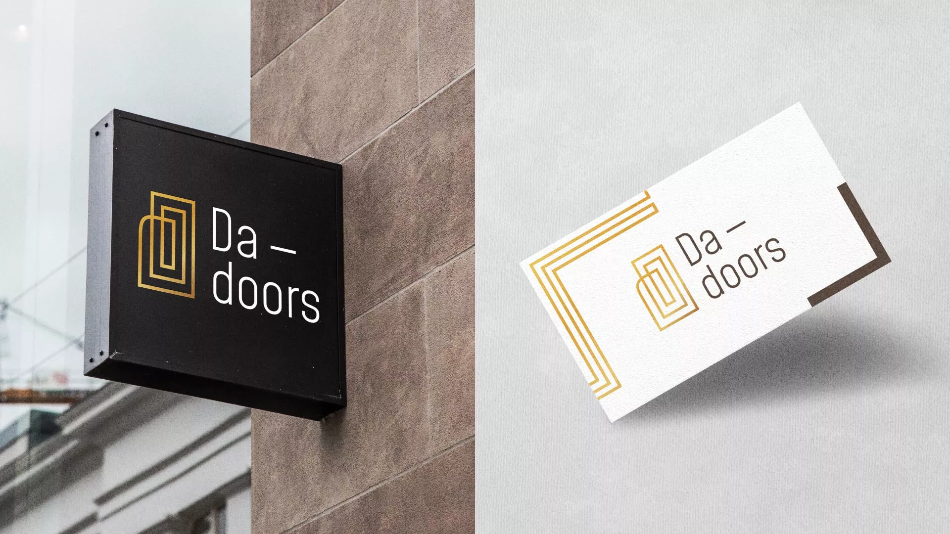 Разработка логотипа для компании «DA-DOORS» в Бородино